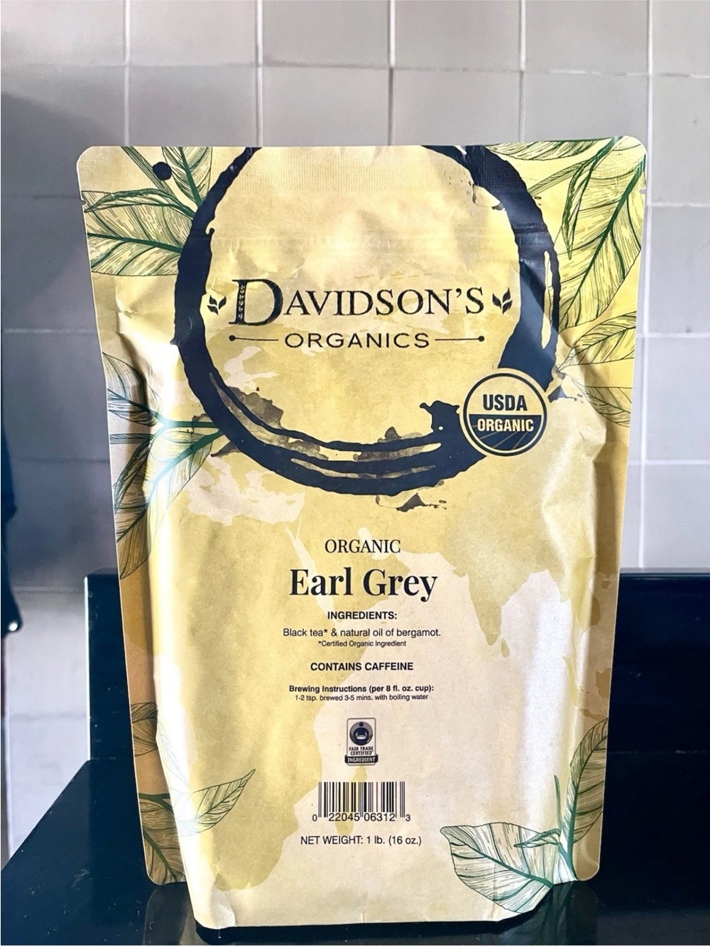 Davidson's Organics Earl Grey Tea 1lb
